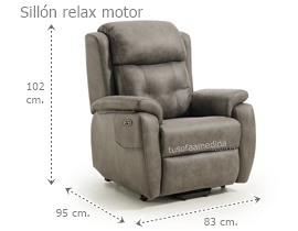 Sillón relax motor pared cero