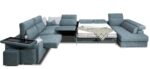 Sofá rinconera con cama italiana y relax motor de alta calidad y comodidad