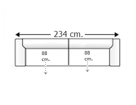 Sofá 3´5 plazas