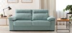 Sofá convertible en cama apertura italiana con colchón grosor 18 cm.