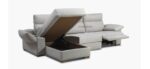 Sofá cama apertura italiana con chaise longue arcón de alta calidad fabricado en España