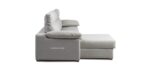 Sofá convertible en cama muy cómoda de apertura fácil con chaise longue arcón