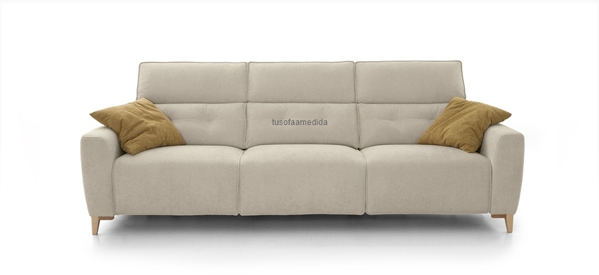 Sofá con 3 asientos relax cardio muy cómodo y diseño pata alta