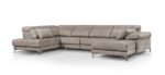 Esquinero deslizante carro con chaise longue y patas altas