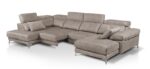 Esquinero deslizante y chaise longue a medida