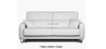 Sofá cama apertura italiana de diseño en color blanco