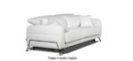 Sofa cama apertura italiana con cabezales reclinables y patas altas