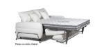 Sofá de patas altas con cama apertura italiana