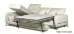 Sofá cama apertura italiana con chaise longue arcón antimanchas