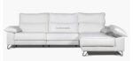 Sofá chaise longue con cama apertura italiana y brazos arcón