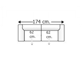Sofá 2 plazas