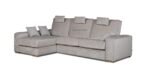 Sofá cama apertura italiana con colchón de 160 x 190 cm. y chaise longue
