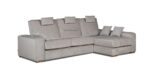 Sofá convertible en cama 160 x 190 cm y chaise longue arcón