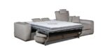 Sofá convertible en cama apertura italiana con chaise longue arcón