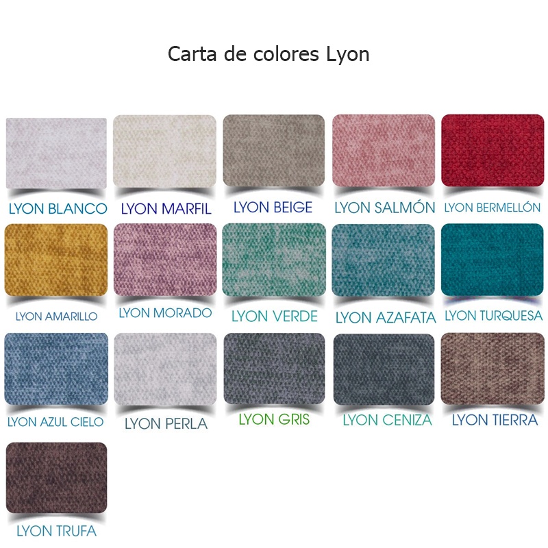 Carta de colores tela respelente a líquidos Lyon